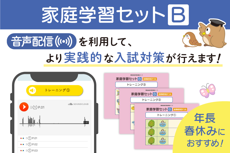 年長の春休みに「家庭学習セットB（基礎）」 - TUNAGU
